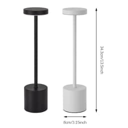 LED Touch Sensor Table Lamp 3Colors Adjustable Simple Rechargeable Desk Lamp Bedside Creative Ambient Light Bar Room Decor Light