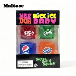 Needoh Cube Drip Fidget Sensory Toy Maltose TPR Mello Mallo Snow Ball Press Doh Change Color Relief Anxiety Focus Calm Down Gift