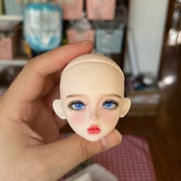 In Stock Hand Painted 1/6 Bjd Doll Head Finished Makeup Mjd Replacement Head, Removable Eyeballs Doll Parts