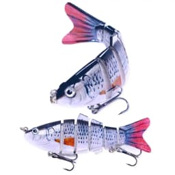 10cm 18g Sinking Wobblers 6 Segments Fishing Lures Multi Jointed Swimbait Hard Bait Fishing Tackle For Bass Isca Crankbait