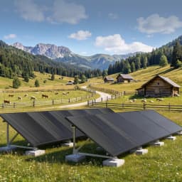RVPOZWER Rigid Solar Panels 18BB N-Type Mono Cells 24.2% High Efficiency PV Power for Home RV Charge Farm Outdoor Off-Grid Travel Camping High Output 200W/400W/800W