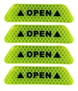 4Pcs/Set Car sticker Door Safety Warning Reflective Stickers Reflective Strip Warning Luminous Universal Accessories