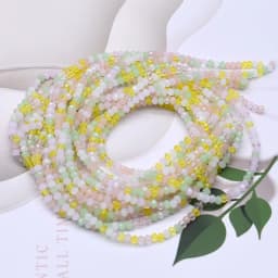 New Mixed AB color 2mm Czech crystal Glass Beads Rondelle Faceted Crystal Beads Needlework Loose Spacer Beads for Jewelry Making