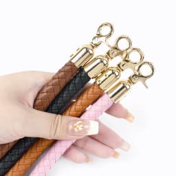 1/2Pcs 30/40/60mm PU Leather Woven Handbag Handle Metal Buckle for Women Shoulder Bag Purse Bags Strap Replace Accessories