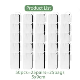 10/20/50Pcs Tens Electrode Pads Gel Electric Patches For Reusable Acupuncture Body Massager Pulse EMS Muscle Stimulator Sticker