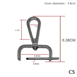 1PC DIY Metal Detachable Snap Hook Trigger Clips Buckles For Leather Craft Bag Strap Buckles Handle Shoulder Webbing