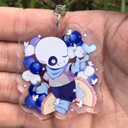 Anime Cosplay Accessories Undertale Sans Flowey Papyrus Asriel Keychain Game Key Chain Pendant Cartoon Badge Christmas Gifts