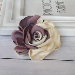 5PCS/Lot 8CM Large Satin Fabric Artificial Rose Flowers For Hats Dress Clothing Decoration DIY Brooches Hair Accessories