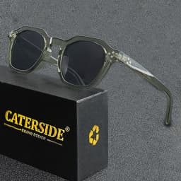 Caterside New Retro Polarized Men Sunglasses Square TR90 Frame Women Sun Glasses Outdoor Driving Fishing High Quality UV400 Gift