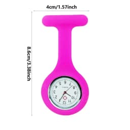 Pocket Watch Women's Digital Display Dial Clip-On Analog Clock Fob Nurse Brooch Pin Hang Pocket Electric Watch Fashion Watches