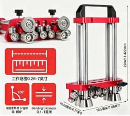 Dual station metal plate roller bending machine | Metal roof&sheet metal processing special curling machine