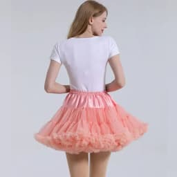 ARBXD Women Tutu Skirt Solid Fluffy Tulle Princess Ball Gown Pettiskirt Ladys Ballet Party Performance Dress for Women's Clothes