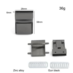 5/10/20PCS Metal Rectangle Press Push Lock For Handbags Bag Briefcase Spring Lock Snap Decorative Clasps Repair Kit Accessories