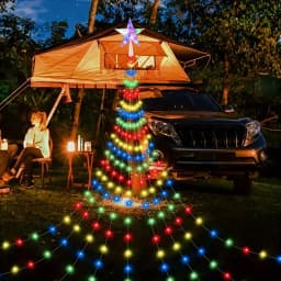 3M/2M Outdoor Christmas Decoration Light String IP67 LED Starry String Lights with Pentagram for Home Party Holiday Lighting