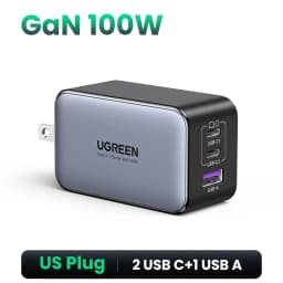 UGREEN 100W GaN Charger PD Fast Charger USB C Charger QC4.0 3.0 Quick Charge For Macbook Pro Laptop Tablet iPhone 15 14 13 Pro