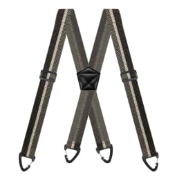 Hidden Suspenders for Men 1.6" Wide Elastic Adjustable Work Suspenders Heavy Duty with 4 Snap Loop X-back Braces for Trousers