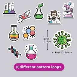 500PCS Chemical Material Roll Stickers Small Patterns Exquisite Stickers DIY Luggage Notebook Envelope Label Stickers