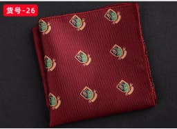 23CM Mens Woven Polyester Pocket Square Embroidered Jacquard Hanky Scarf Best Man Korean Formal Wedding Bridegroom Handkerchief