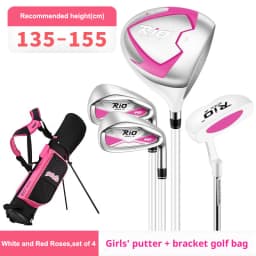 PGM Children's Golf Club Junior Boys Beginner Set Girls' Ball Bag Set Youth Graphite Shaft JRTG017