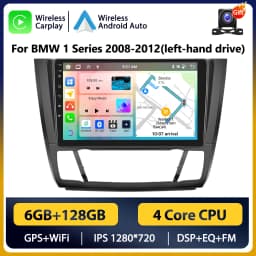 Podofo Car Android Radio Multimedia Player For BMW 1 Series E81 E82 E87 E88 2004 - 2012 Autoradio 2 Din WIFI GPS Player