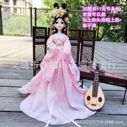 30cm Doll Full Set 1/6 Ancient Costume Clothing Bjd Doll Change Up Diy Girl Toys Dress Up Fashion Play House Birthday Gift