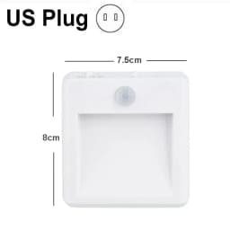 LED Night Light With Motion Sensor EU US UK AU Plug Lamps Children'S Night Lights For Bedside Table Bedroom Stair Kitchen
