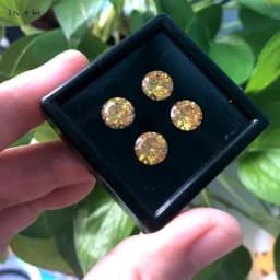 Protective Gemstone Diamond Jewellery Display Storage Transparent Box Glass Lid Case Earrings Gem Stone Holder Organizer 20Pcs