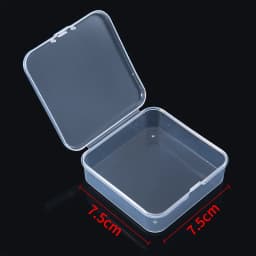 Square Plastic Storage Box Transparent Jewelry Beads Container Small Items Sundries Organizer Packing Case Fishing Accessories