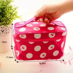 Dot Makeup Bag Travel Portable Large Capacity Toiletry Organizer Storage Box Carry On Waterproof Handbag Cosmetic Bag Wash Bag