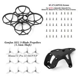 BETAFPV Meteor75 Pro II Canopy II for O4 Air Unit and Brushless Whoop Frame, Gemfan 1811 3-Blade Propellers Parts and Spares