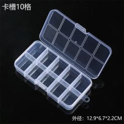 Transparent Fixed With Slot Beaded Anti-string 15-28 Grid Plastic Storage Box Jewelry Classification Parts Division Box