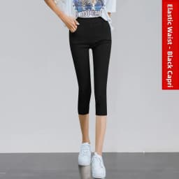 High Waist Thin White Women's Base Layer Pants Summer Slim Fit Seven Nine Leggings Orange Ni Brand Affordable Fashion
