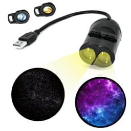 Double lens USB Galaxy Lamp Projector Led Newest Globe Star Moon Night Light for Home Decoration Room Decor Wall Lighting Gift