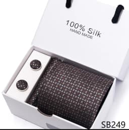 Classic Style 65 Colors Sales Silk Tie Handkerchief Cufflink Set Men Necktie Box Solid Color Sky Blue Fit Wedding Office Cravat