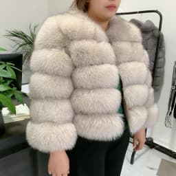 New Real Fox Fur Coat Women's Winter Warm 100% Natural Fur Jacket Short Raccoon Fur Coat Women's High Quality Hot Sale