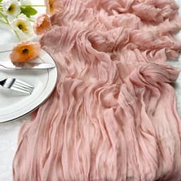 6PCS Gauze Table Runner Wedding Semi-Sheer Vintage Cheesecloth Dining Party Christmas Banquet Arches Cake Wholesale Table Decor