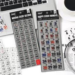 12 Sheets 365 day Date Stickers Planner Stick Labels Adhesive Diy Scrapbooking Stationery Agenda Diary Album journal supplies