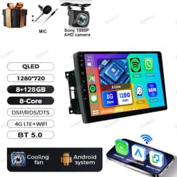 Android 15 Car Radio For Jeep Wrangler 3 JK 2007 - 2018 Head Unit Wireless Carplay Auto GPS QLED DVD Multimedia Navigation BT