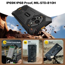 【World Premiere】Ulefone RugKing 3 Pro Rugged Phone 6.56" 120Hz 5700mAh Android 15 Up to 16GB RAM,128GB ROM NFC 4G Global