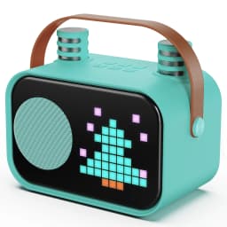 FanFun Bluetooth Speaker, Karaoke Machine for Kids, Portable Speaker with Microphone, 15 Animated Mode, 4 Funny Magic Voices