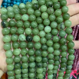 6 8 10MM Natural Stone Jade Chalcedony Round Multicolors Loose Beads For Jewelry Making Diy Charm Bracelets Necklace Accessories