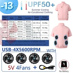Summer 3 Fans 4 Fans Air Conditioning Cooling Vest Men Women Outdoor Jacket Sun Protection Windbreaker Travel Fishing Sports