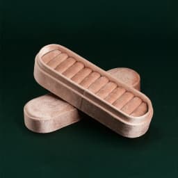 TAIMY Velvet Ring Display Tray Portable Ring Storage Case Custom Logo Jewelry Box High-end Business Display Tray