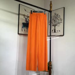 Women's Summer Chiffon Wide Leg Pants Casual Candy Color Loose Long Pants Lady Chic Solid Color High Waist Wide Leg Trousers