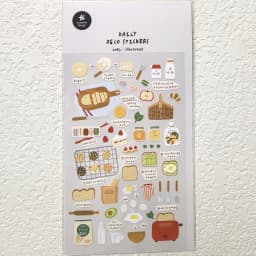 Korean Import Original Suatelier I Like Bread Baking Nylon Decorative Stationery Stickers Scrapbooking DIY Diary Album Stick