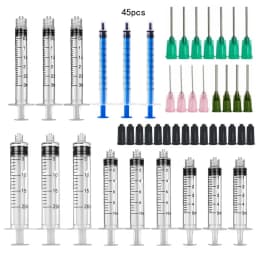 5 Pcs/Set Dispensing Syringe Blunt Needles 5ml Syringes, Needle 14G 15G 18G 20G 21G