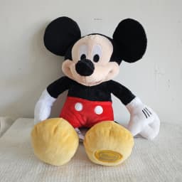 35cm Red Mickey Mouse And Red Minnie Mouse Plush Toys Stuffed Soft Doll For Birthday Gifts