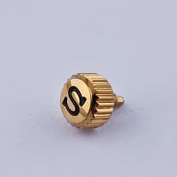 High Quality Replacement Crown With Engraved 'S' Logo, Suitable for Movement NH35NH36, Including Crown Tube Shaft