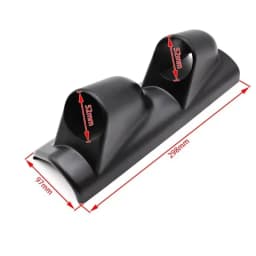 Universal Gauge Cup Car Meters Mount Holder 2 inch 52mm Gauge Pod 2/3 Hole Left Hand Drive A-Pillar Meter Pod Black/Carbon Fiber