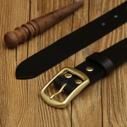 Handmade Belt Buckles for Men Thick Natural Vegetable Tanned Leather Pin Buckle Mens Waist Belt Men's Belt Gifts for Men